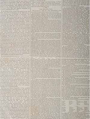 President Andrew Johnsons Copy of "New-York Daily Tribune" Detailing Proposed Regulations for Al...