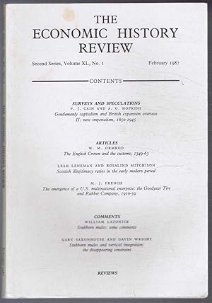 The Economic History Review. Second Series, Volume XL (40), No. 1, February 1987