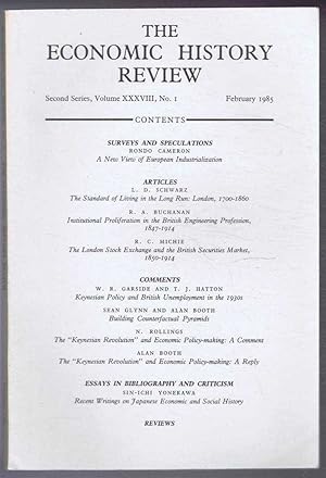 The Economic History Review. Second Series, Volume XXXVIII (38), No. 1, February 1985