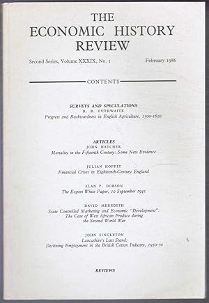 The Economic History Review. Second Series, Volume XXXIX (39), No. 1, February 1986