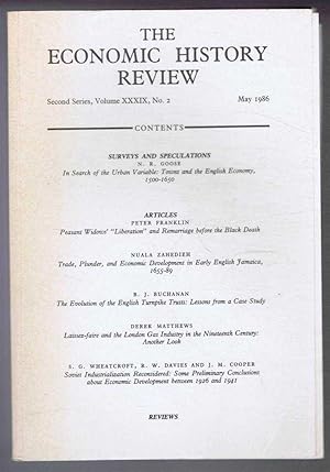 The Economic History Review. Second Series, Volume XXXIX (39), No. 2, May 1986