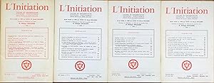 L'Initiation n°1, 2, 3, 4 (1976) 49 ème année. Cahiers de documentation ésotérique traditionnelle...