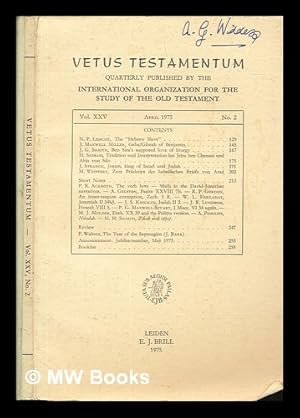 Seller image for Vetus testamentum for sale by MW Books Ltd.