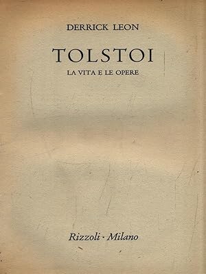 Imagen del vendedor de Tolstoi. La vita e le opere a la venta por Librodifaccia