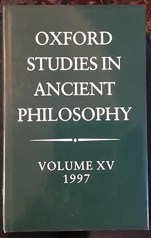 Oxford Studies in Ancient Philosophy: Volume XV: 1997