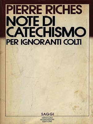 Bild des Verkufers fr Note di catechismo per ignoranti colti zum Verkauf von Librodifaccia