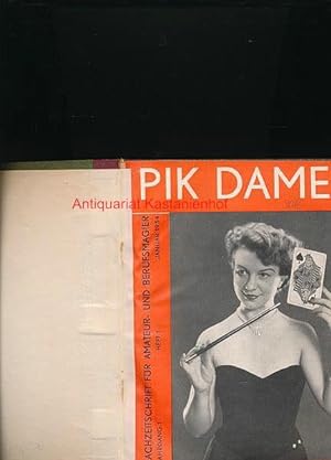 Pik Dame,Fachzeitschrift für Amateur- und Berufsmagier; Jahrgang 1 und 2, 1954/1955 (komplett)"