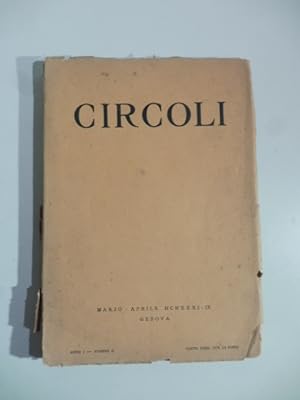 Circoli. Rivista di poesia, marzo-aprile 1931