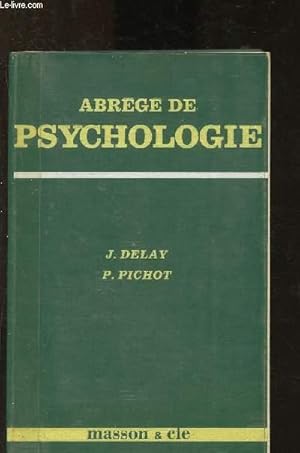 Bild des Verkufers fr Abrg de psychologie zum Verkauf von Le-Livre