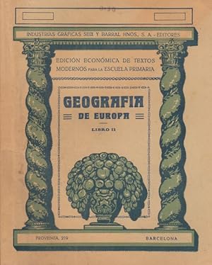 Seller image for GEOGRAFA DE EUROPA. LIBRO II for sale by Librera Vobiscum