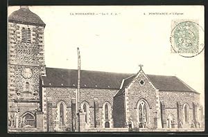 Carte postale La Normandie, La C. P. A., Pontfarcy, L`Eglise