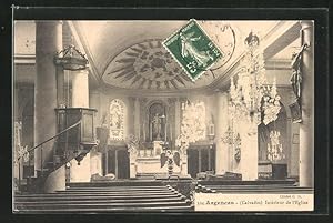 Carte postale Argences, Interieur de l`Eglise