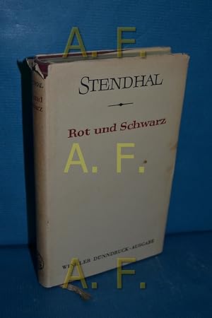 Bild des Verkufers fr Rot und Schwarz : Chronik aus d. Jahr 1830. Werke der Weltliteratur zum Verkauf von Antiquarische Fundgrube e.U.