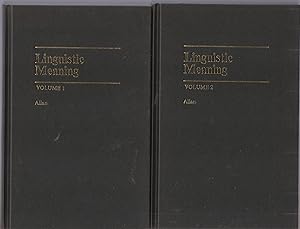 Bild des Verkufers fr LINGUISTIC MEANING. 2 Volumes zum Verkauf von BOOK NOW
