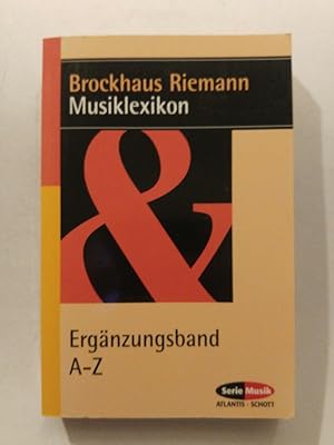 Immagine del venditore per Brockhaus Riemann Musiklexikon. Ergnzungsband A-Z venduto da ANTIQUARIAT Franke BRUDDENBOOKS