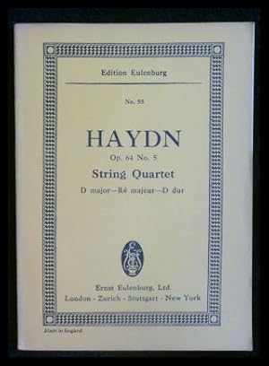 Seller image for String quartet D-majeur op. 64 no. 5 Edition Eulenburg No. 55 for sale by ANTIQUARIAT Franke BRUDDENBOOKS