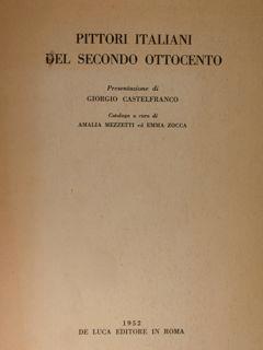 Immagine del venditore per Pittori italiani del secondo ottocento. venduto da EDITORIALE UMBRA SAS