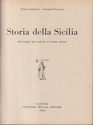 Imagen del vendedor de Storia della Sicilia a la venta por Librodifaccia