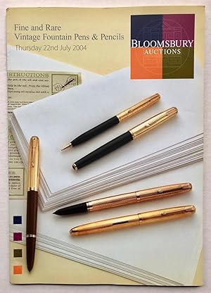 Bloomsbury Auctions: Catalogue of Fine and Rare Vintage Fountain Pens & Pencils, Thursday 22nd Ju...