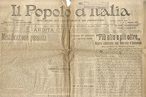 POPOLO (IL) d'Italia. Quotidiano dei combattenti e dei produttori. Fondatore: Benito Mussolini. A...