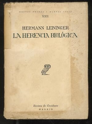 La herencia biologica. Traduccion del aléman por Manuel G. Morente.