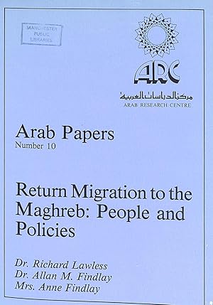 Seller image for Arab Papers Number 10 Return Migration To The Maghreb: People And Policies for sale by WeBuyBooks