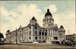 Bild des Verkufers fr Ansichtskarte / Postkarte Durban Sdafrika, Town Hall zum Verkauf von akpool GmbH