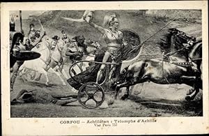 Bild des Verkufers fr Knstler Ansichtskarte / Postkarte Korfu Griechenland, Achillion, Triomphe d'Achille zum Verkauf von akpool GmbH