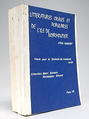Littératures orales et populaires de l'Ile de Noirmoutier (2 Tomes - Complet) [ Livre dédicacé pa...
