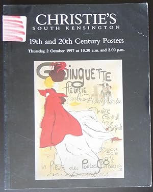 Imagen del vendedor de 19th and 20th Century Posters October 2, 1997 a la venta por Jeff Irwin Books