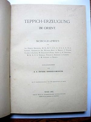 Seller image for Teppich-Erzeugung im Orient. for sale by Antiquariat H. Carlsen