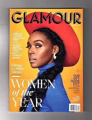 Glamour Magazine - December, 2018. Janelle Monae Cover. Women of the Year Issue