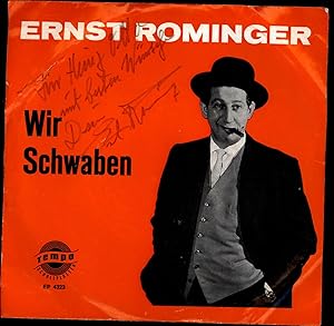 Wir Schwaben (SIGNED 45 RPM COMEDY 'EP' IN PICTURE SLEEVE)