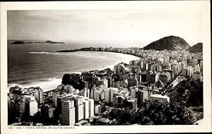 Bild des Verkufers fr Ansichtskarte / Postkarte Rio de Janeiro Brasilien, Vista area de Copacabana zum Verkauf von akpool GmbH