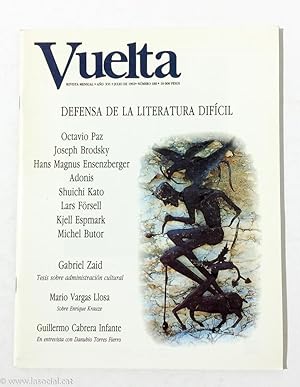 Imagen del vendedor de Revista Vuelta. Ao XVI. Julio de 1992. Nmero 188 a la venta por La Social. Galera y Libros