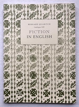 Bild des Verkufers fr Bernard Quaritch Catalogue 1193: Fiction in English zum Verkauf von George Ong Books