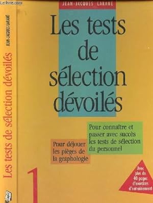 Seller image for Les tests de slection dvoils for sale by Le-Livre