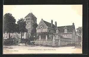 Carte postale Courtisols, Eglise Saint-Martin