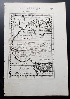 Original Map - "De L'Afrique. Figure LX. Pays des Negres."