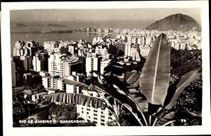 Bild des Verkufers fr Foto Ansichtskarte / Postkarte Rio de Janeiro Brasilien, Copacabana zum Verkauf von akpool GmbH