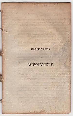 Seller image for An Inaugural Dissertation on That Species of Hernia called Bubonocelle; Submitted to the examination of the Reverend John Ewing, S.T.P. Provost; the trustees and medical faculty of the University of Pennsylvania, on the eighth day of June, 1801, for the degree of Doctor of Medicine. By Samuel Gartley, of Philadelphia, honorary member of the Philadelphia Medical and Chemical Societies. Quote by Horace for sale by James Arsenault & Company, ABAA