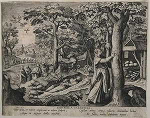 Adrian Collaert/ M.deVos; Sophronia von Tarent um 1600
