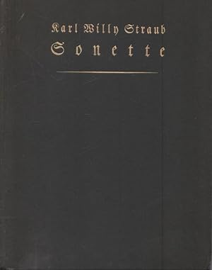 Sonette. Gedruckt im Januar 1920 in 300 numerierten Exemplare bei Mänicke und Jahn in Rudolfstadt.