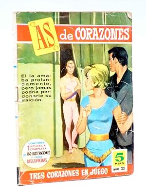 AS DE CORAZONES 35. TRES CORAZONES EN JUEGO (Maite Otos / Martínez Henares) Bruguera, 1961