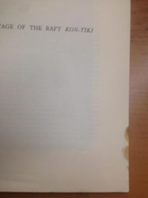 Seller image for The Voyage of the Raft Kon-Tiki for sale by Zubal-Books, Since 1961