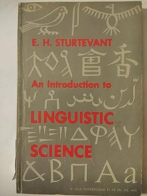 Seller image for An Introduction To Linguistic Science for sale by Early Republic Books