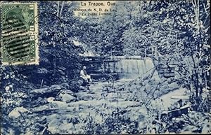 Bild des Verkufers fr Ansichtskarte / Postkarte La Trappe Qubec, Abbaye de Notre Dame du Lac, la Petite Damme zum Verkauf von akpool GmbH