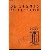 Image du vendeur pour de signis de ciceron mis en vente par secretdulivre