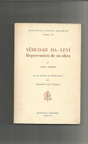 Imagen del vendedor de YEHUDAH HA-LEV. Repercusin de su obra. a la venta por Librera El Crabo