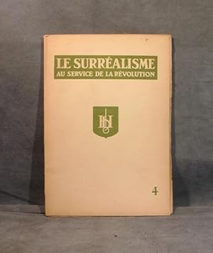 Imagen del vendedor de Le surralisme au service de la rvolution, numro 4 (dcembre 1931) a la venta por A. Van Zaelen antiquariaat